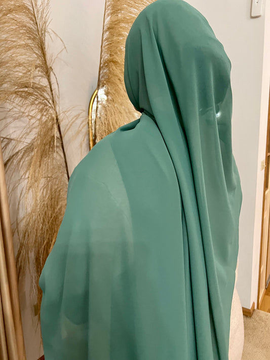 Teal Premium Chiffon